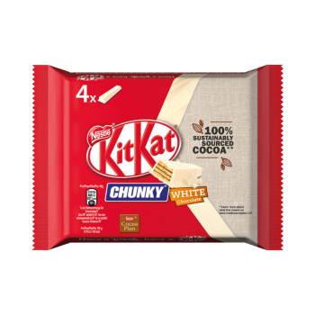 KitKat Chunky White Chocolate, 4er Packung, 160g